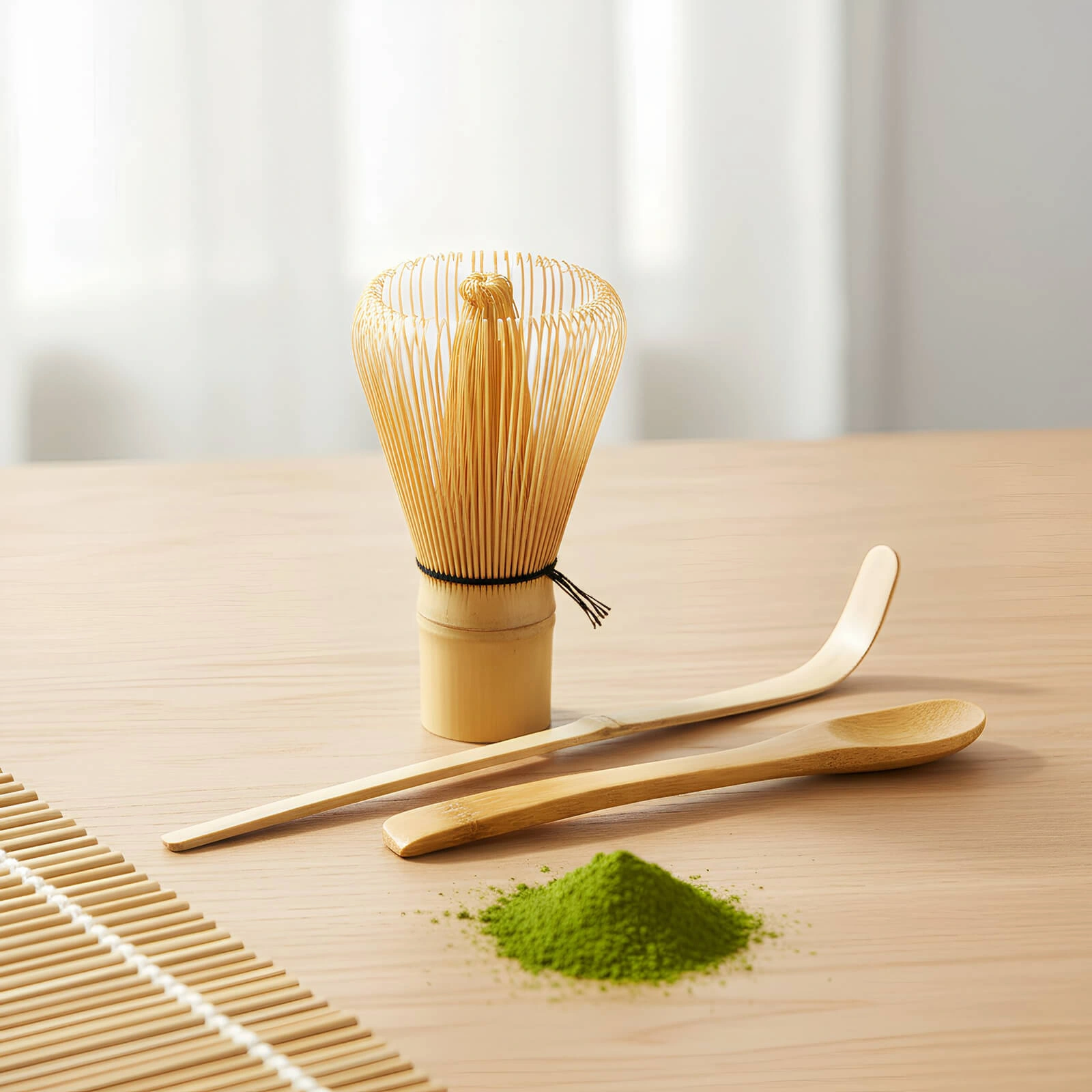 Bamboo matcha accessories set – chasen and chashaku