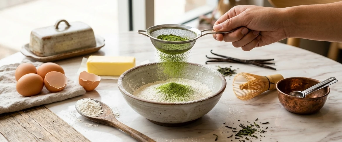 Preparation of baked goods using culinary matcha – the best matcha recipes