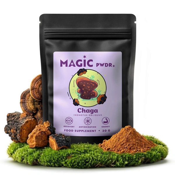 Magic Pwdr chaga mushroom supplement