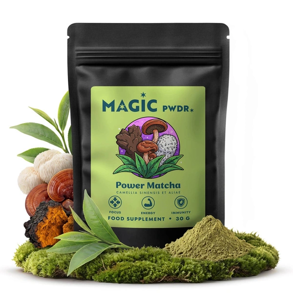 Magic Pwdr Power Matcha mushroom blend
