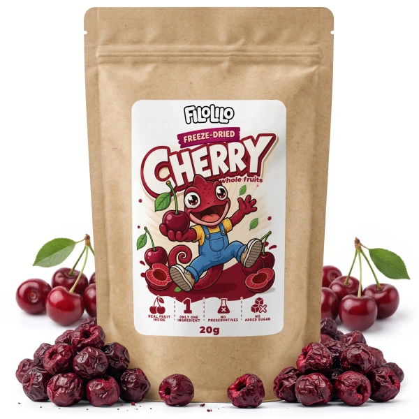 Whole pitted FiloLilo freeze-dried cherries