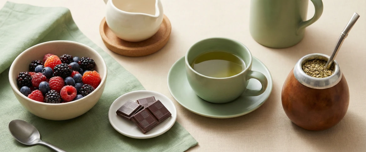 Polyphenols and natural saponins in the diet – yerba mate and plant products