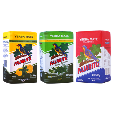 Pajarito Elaborada Con Palo + Saborizada + Hierbas Naturales 3 x 500g