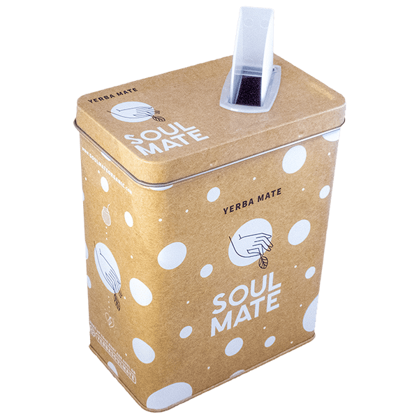Yerbera – Tin can + Soul Mate Orgánica Menta Limon 0.5kg