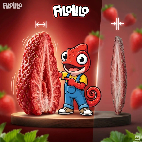 FiloLilo – Freeze-dried strawberry slices 20g