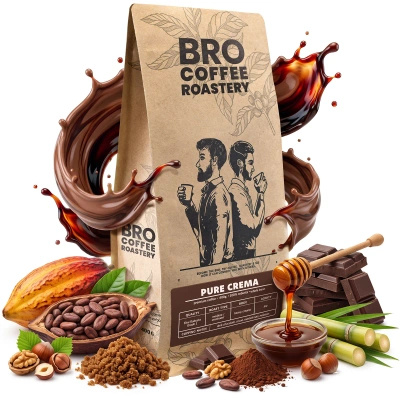 Bro Coffee Roastery – Whole Bean Coffee Pure Crema 400g