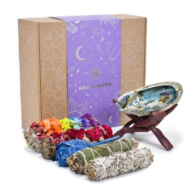 Esoteric Gift Set: Natural White Sage Incense + Accessories