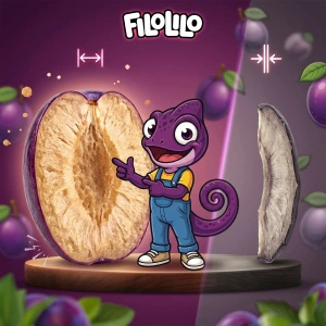 FiloLilo – Freeze-dried plum halves 100g