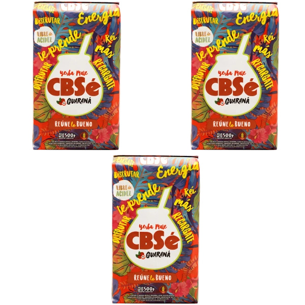 Yerba Mate CBSe Energy with Guarana 3x500g (1.5kg)