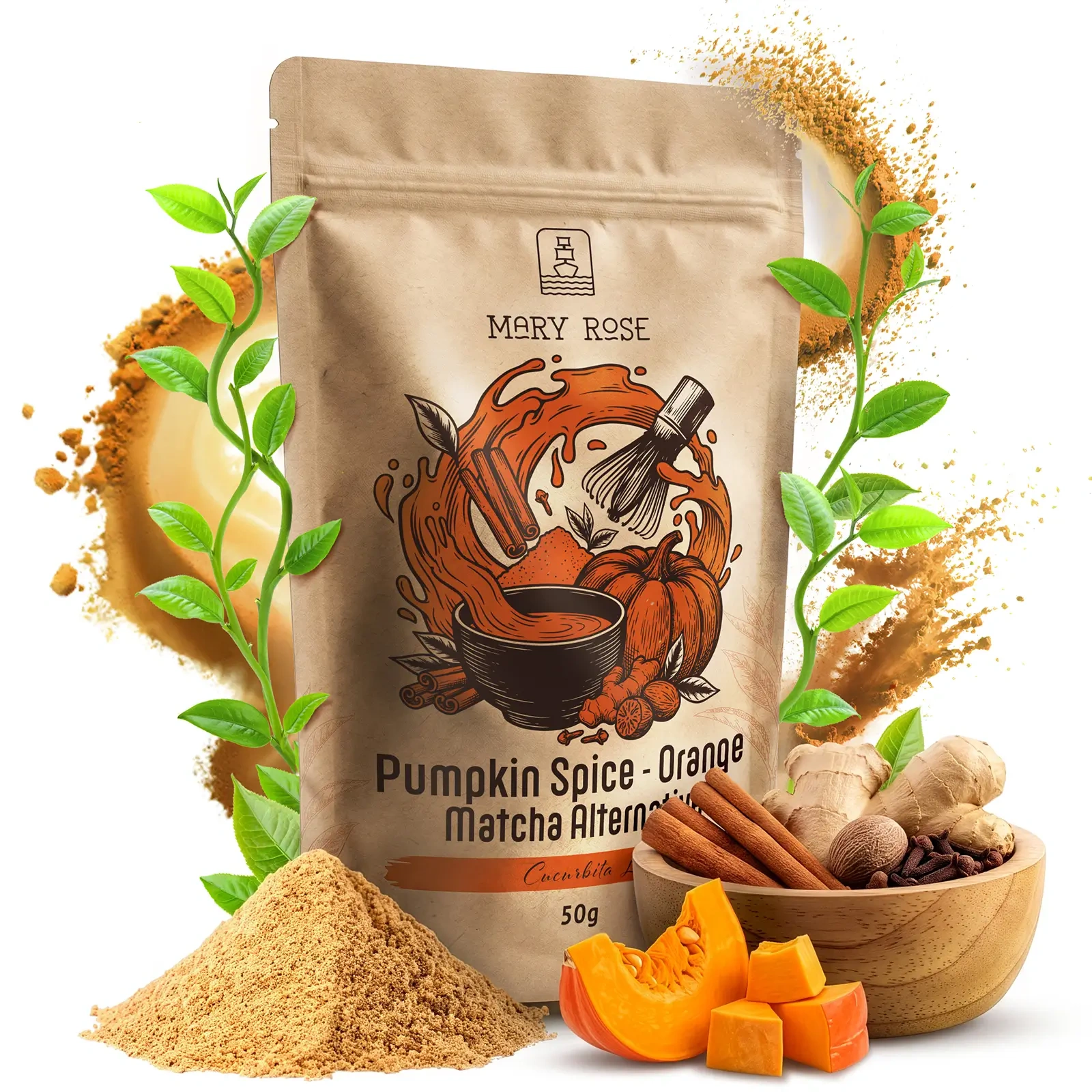 Mary Rose Orange Matcha Alternative Pumpkin Spice