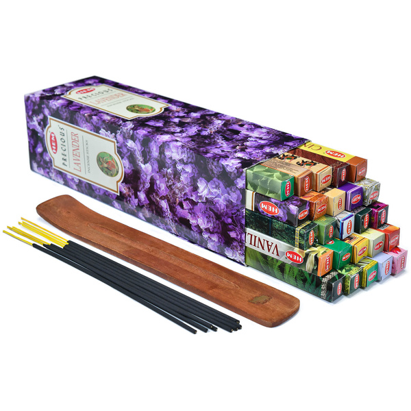 Set of incenses and incense holder