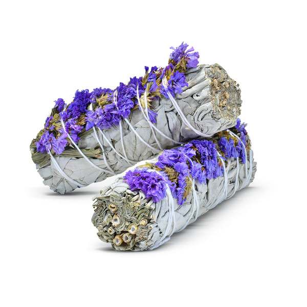 White Sage with Purple Sinuata – Incense 20-30g (bundle)