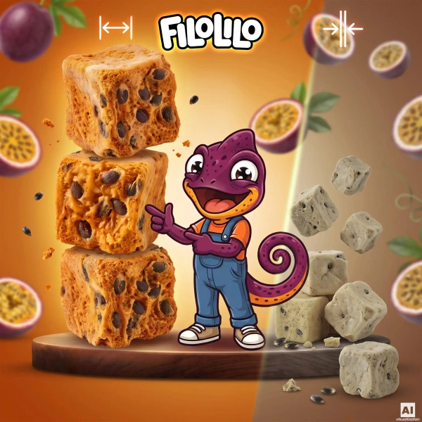 FiloLilo – Freeze-dried passion fruit cubes 20g