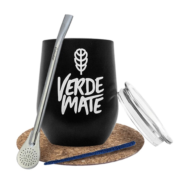 Yerba Mate Accessories Set: thermal mate gourd TermoLid + bombilla