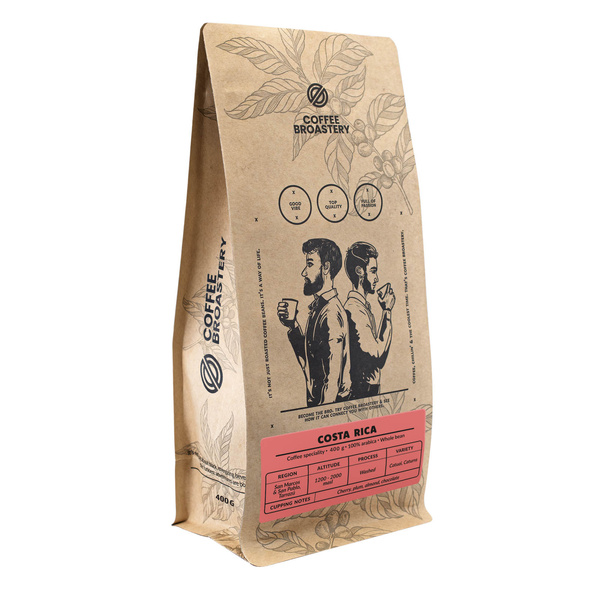 Bro Coffee Roastery - Whole Bean Coffee Costa Rica San Rafael Speciality 400g