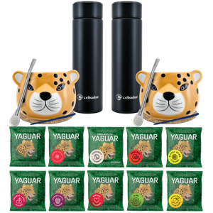 Yerba Mate Thermos Bombilla Set for Two 500g
