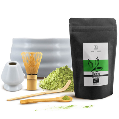 PREMIUM Matcha Tea Brewing Set: Japanese Organic Matcha 30g + Accessories