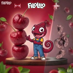 FiloLilo – Freeze-dried whole pitted cherries 20g
