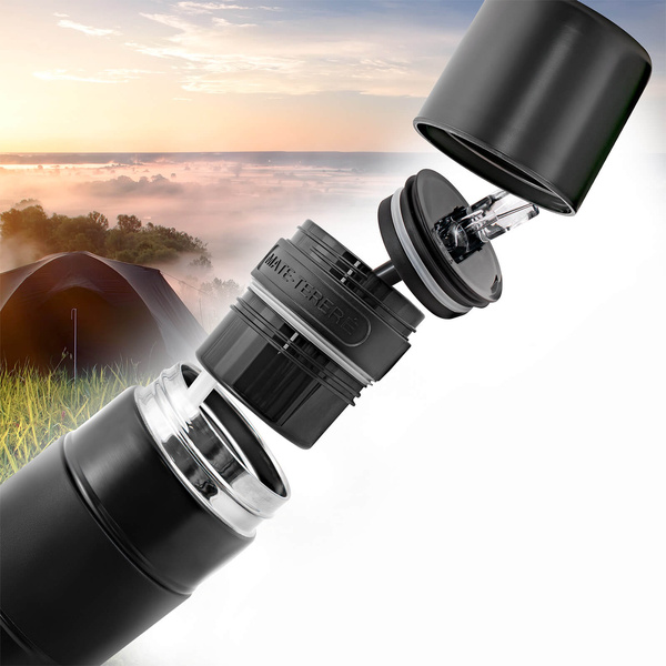 Yerbomos XL ALL IN ONE - 750ml - Mate cup, thermos and bombilla in one (black)