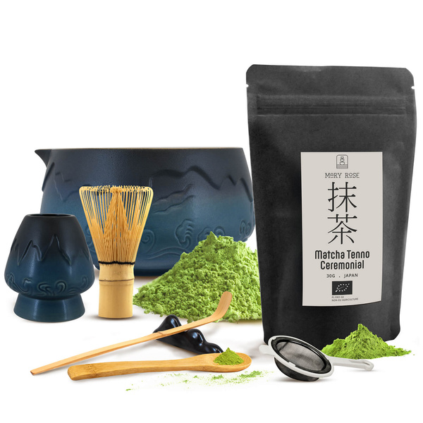 Ceremonial Matcha Tea Brewing Set: Japanese Organic Matcha 30g + Accessories