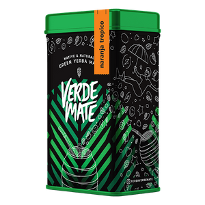 Yerbera – Tin can + Verde Mate Green Naranja Tropico 0.5kg 