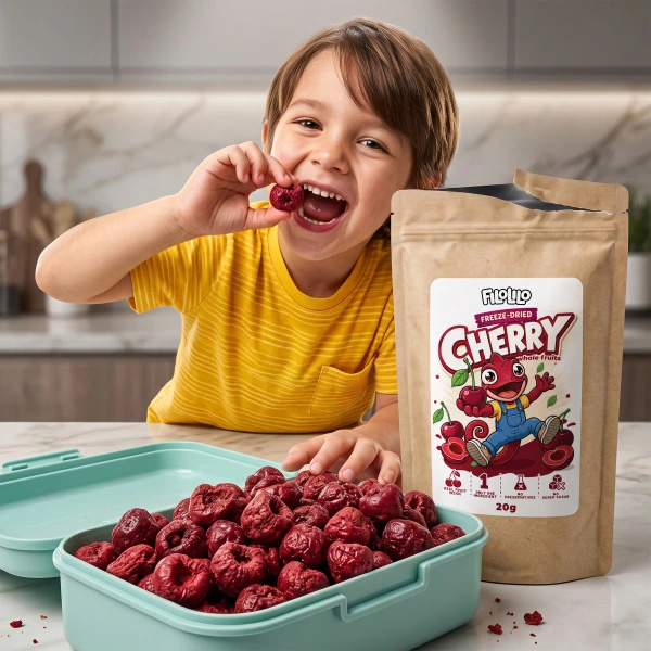 FiloLilo – Freeze-dried whole pitted cherries 20g