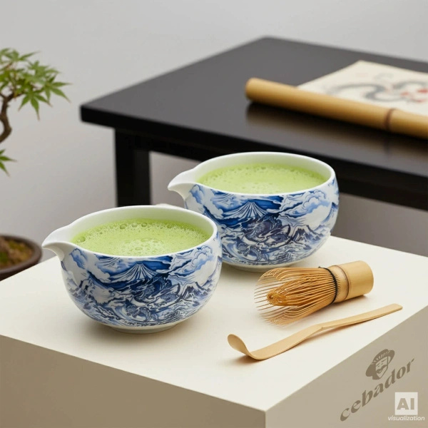 Matcha tea brewing set