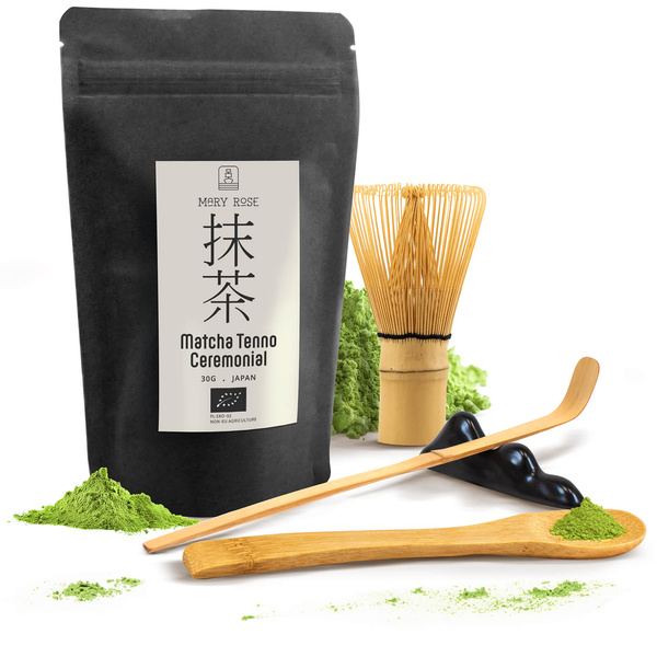 Ceremonial Matcha Tea Brewing Set: Japanese Organic Matcha 30g + Accessories