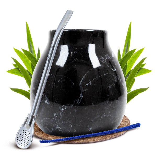 Yerba Mate Accessories Set: Calabash + Bombilla