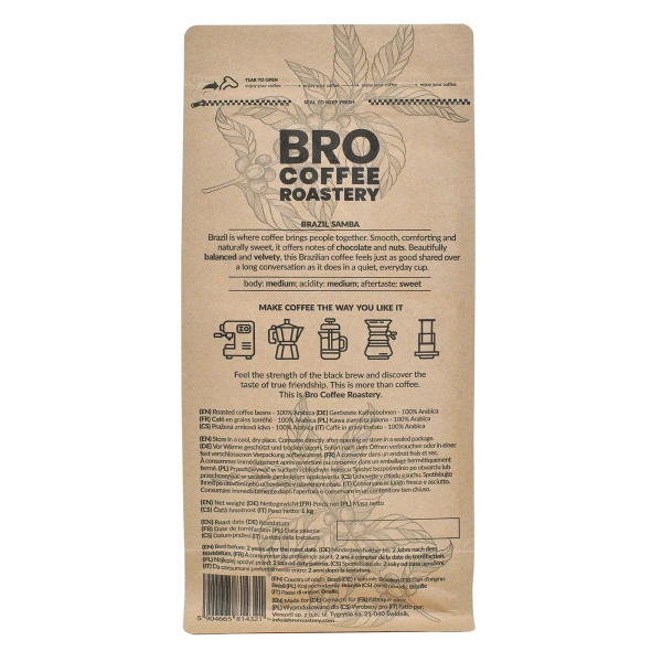 Set of Bro Coffee Roastery Brazil Samba 3x1kg (3kg)