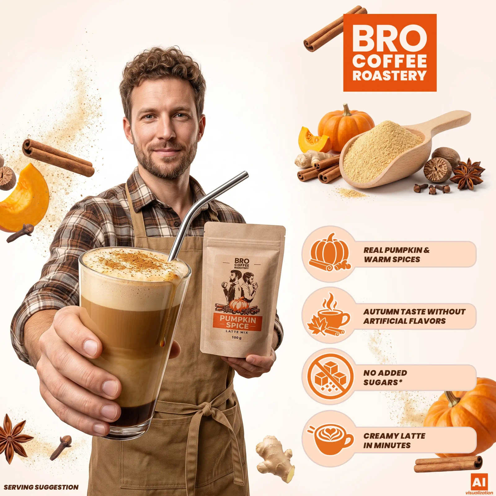 Bro Coffee Roastery Pumpkin Spice Latte Mix