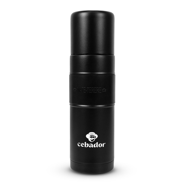 Yerbomos XL ALL IN ONE - 750ml - Mate cup, thermos and bombilla in one (black)