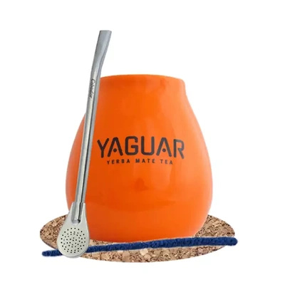 Yerba Mate Set of Accessories: Calabash + Bombilla