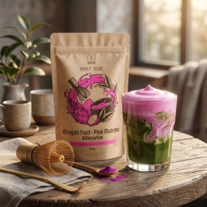 Set for colourful Matcha Latte: Matcha + Pink Matcha + accessories