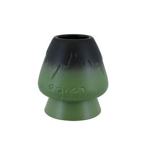 Kusenaoshi – Ceramic Chasen Holder – Mountain (green)
