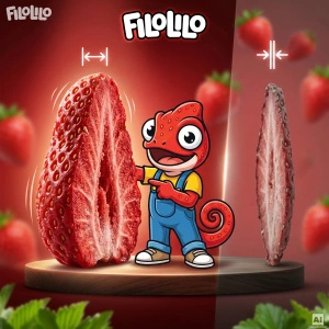 FiloLilo – Freeze-dried strawberry slices 100g