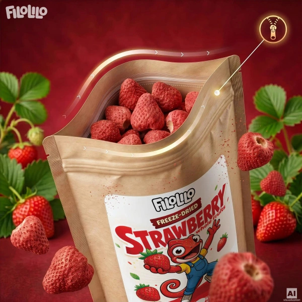 FiloLilo – Freeze-dried whole strawberries 20g