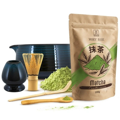 Matcha Tea Brewing Set: Matcha 100g + Accessories