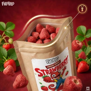 FiloLilo – Freeze-dried whole strawberries 20g