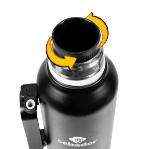 YerbaGo – Thermos with Mate Gourd and Bombilla 1.3 L – black