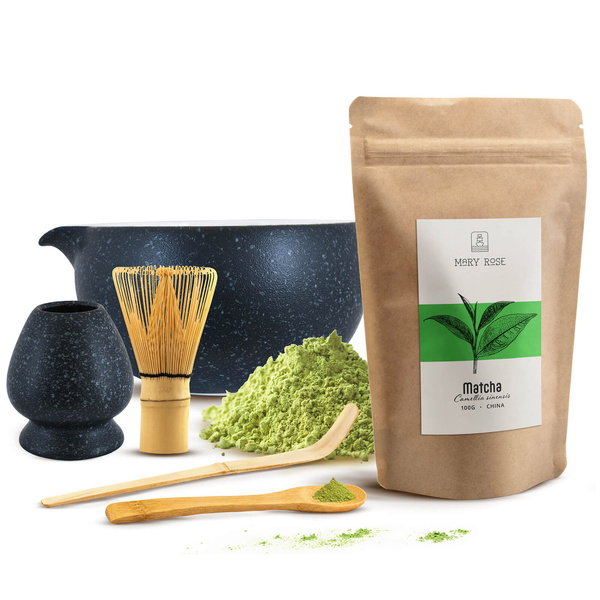 Matcha Tea Brewing Set: Matcha 100g + Accessories