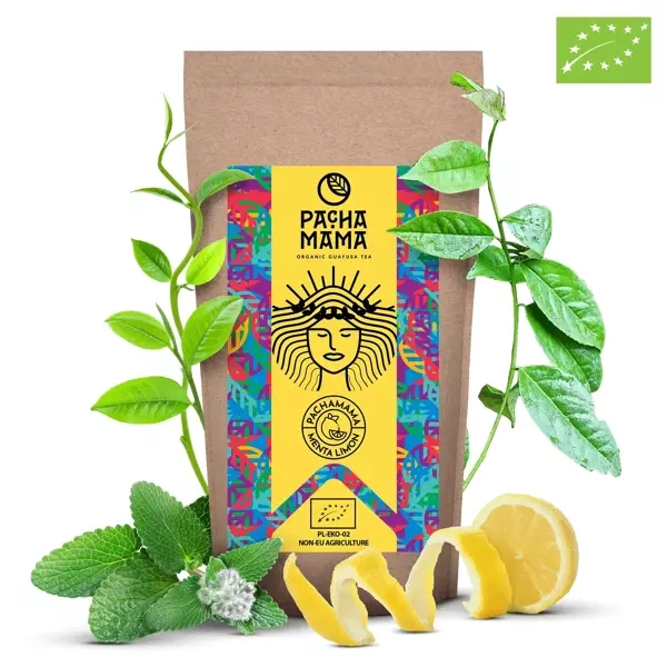 Guayusa Pachamama Menta Limón – organic certified – mint and lemon – 250g