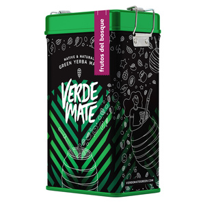 Yerbera – Tin can + Verde Mate Green Frutos del Bosque 0.5kg