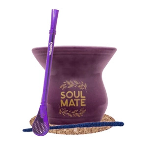 Yerba Mate Accessories Set: Calabash + Bombilla
