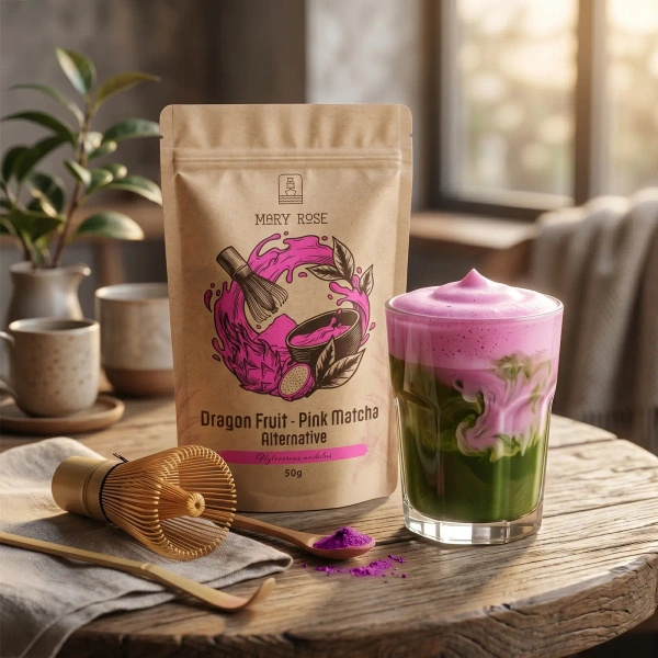 Mary Rose – Pink Matcha Alternative – Dragon Fruit Powder 50g