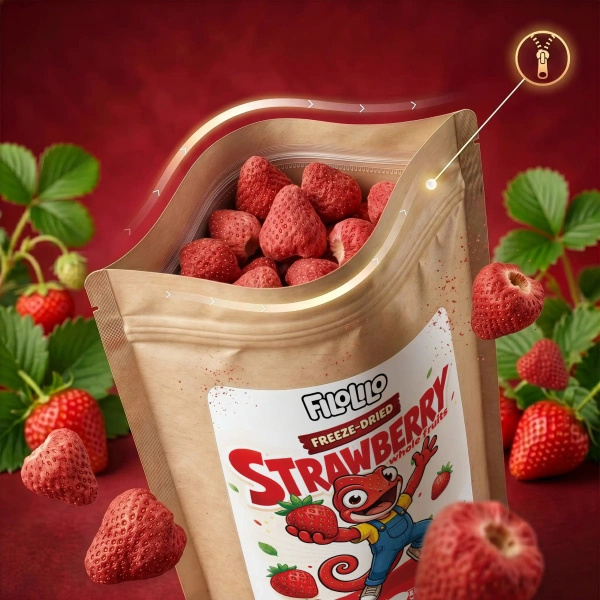 FiloLilo – Freeze-dried whole strawberries 100g