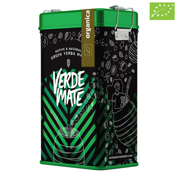 Yerbera – Tin can + Verde Mate Green Organica 0.5kg