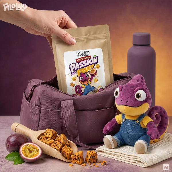 FiloLilo – Freeze-dried passion fruit cubes 20g