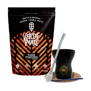 Starter set  Bombilla Mate Cup +  mate tea Verde