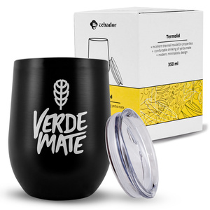Yerba Mate Set: Thermal Mate Cup TermoLid + 2x Bombilla 